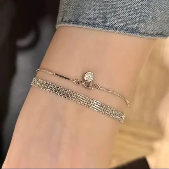 Exquisite Weaving Mesh Bracelets Stainless Steel - Picture 3 of 3